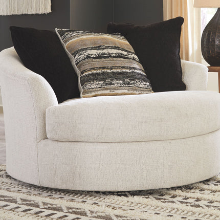 Cambri - Snow - Oversized Round Swivel Chair Ashley Furniture 