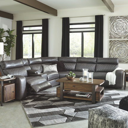 Samperstone - Power Reclining Sectional Signature Design by Ashley® 