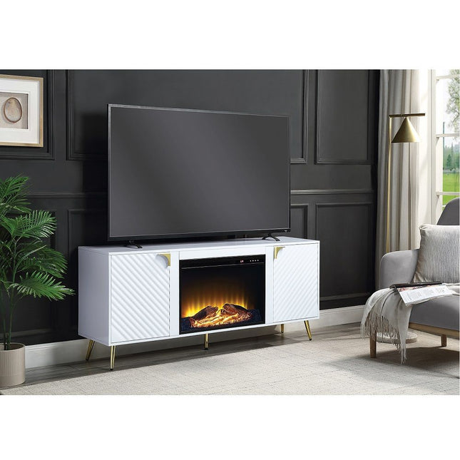 Gaines - TV Stand With Fireplace ACME 