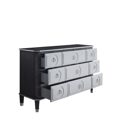 House - Beatrice Dresser - Charcoal & Light Gray Finish ACME 