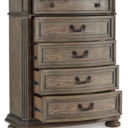 Ardenfield - Light Brown - Five Drawer Chest Signature Design by Ashley® 