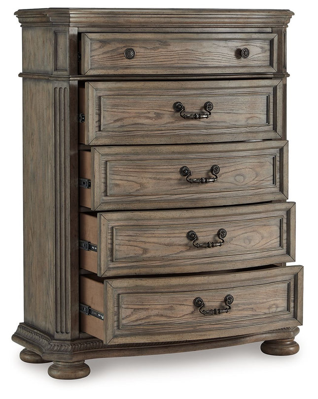 Ardenfield - Light Brown - Five Drawer Chest Signature Design by Ashley® 