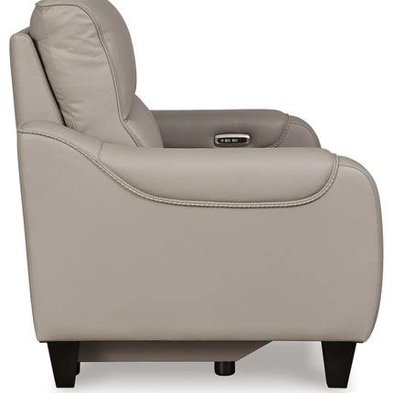 Mercomatic - Power Reclining Loveseat With Adj Headrest Signature Design by Ashley® 