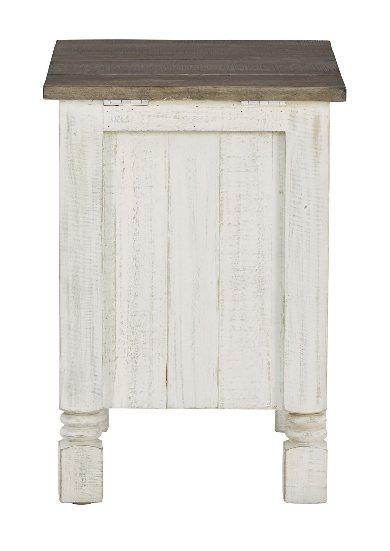 Havalance - White / Gray - Chair Side End Table - Tony's Home Furnishings