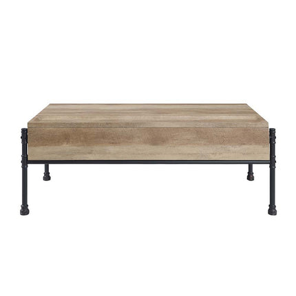 Brantley - Coffee Table - Oak & Sandy Black Finish - 18" ACME 