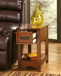 Thumbnail for Breegin - Brown - Chair Side End Table - 1 Drawer - Tony's Home Furnishings