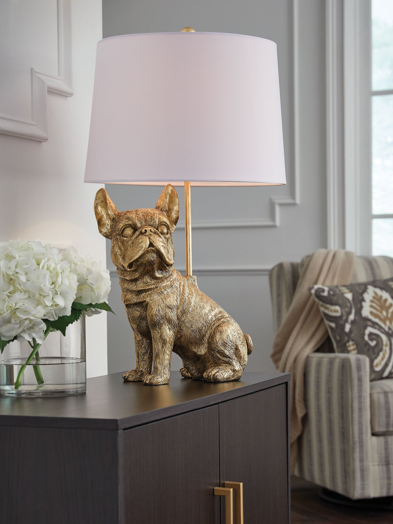 Wadeland - Gold Finish - Poly Table Lamp - Tony's Home Furnishings