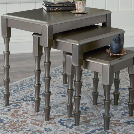 Larkendale - Metallic Gray - Accent Table Set (Set of 3) Ashley Furniture 