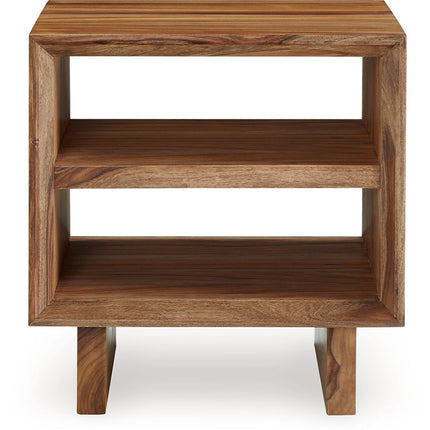 Dressonni - Brown - Square End Table Signature Design by Ashley® 