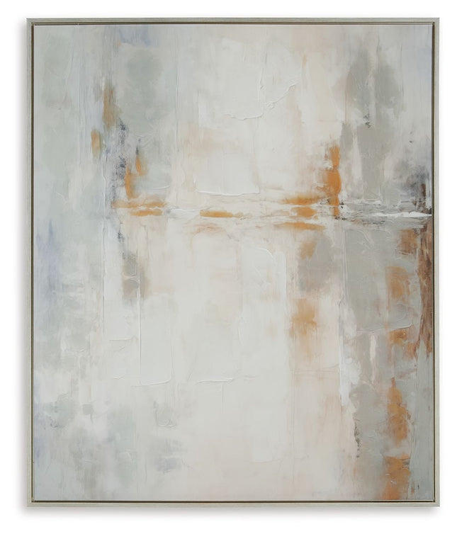 Vallrow - Gray / Amber - Wall Art - Tony's Home Furnishings