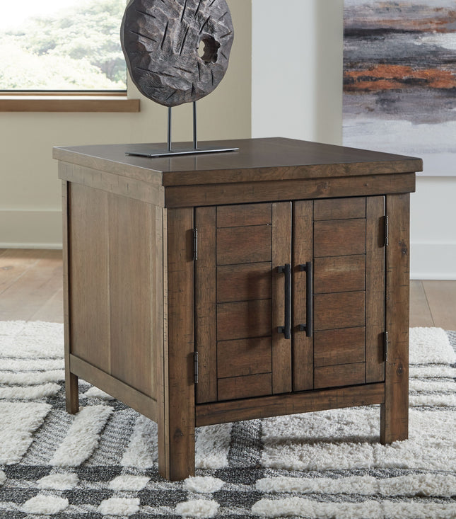 Moriville - Grayish Brown - Rectangular End Table Signature Design by Ashley® 