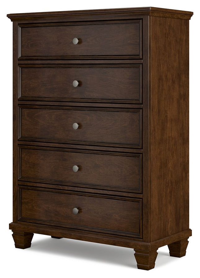 Danabrin - Brown - Five Drawer Chest Signature Design by Ashley® 