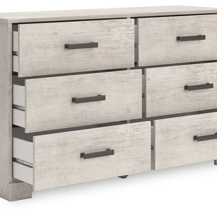 Shawburn - Whitewash - Six Drawer Dresser Signature Design by Ashley® 