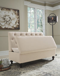 Thumbnail for Gwendale - Light Beige - Storage Bench - Tony's Home Furnishings