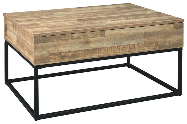 Gerdanet - Natural - Lift Top Cocktail Table Ashley Furniture 