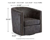Brentlow - Swivel Accent Chair - Tony's Home Furnishings