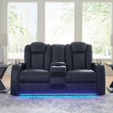 Fyne-dyme - Power Reclining Loveseat With Console/Adj Hdrst Signature Design by Ashley® 