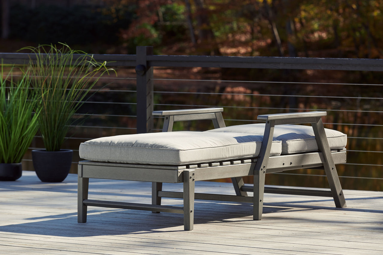 Visola - Gray - Chaise Lounge With Cushion Signature Design by Ashley® 