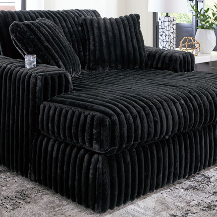 Midnight-madness - Onyx - Oversized Chaise Signature Design by Ashley® 