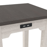 Thumbnail for Dorrinson - White / Black / Gray - Chair Side End Table - Tony's Home Furnishings