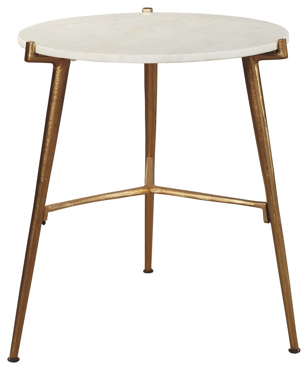Chadton - White / Gold Finish - Accent Table Ashley Furniture 
