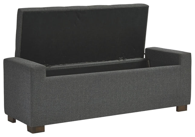 Cortwell - Gray - Storage Bench Ashley Furniture 