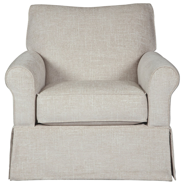 Searcy - Quartz - Swivel Glider Accent Chair Ashley Furniture 