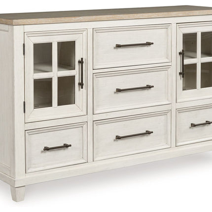 Shaybrock - Antique White / Brown - Dresser - Tony's Home Furnishings