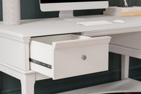 Thumbnail for Kanwyn - Whitewash - Home Office Storage Leg Desk - Tony's Home Furnishings