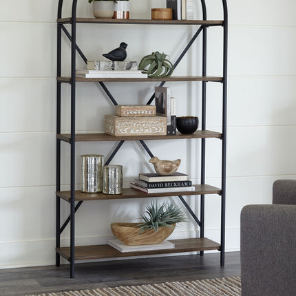 Galtbury - Brown / Black - Bookcase Ashley Furniture 