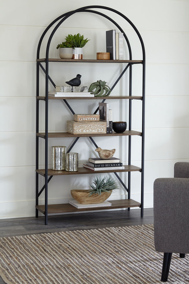 Galtbury - Brown / Black - Bookcase Ashley Furniture 