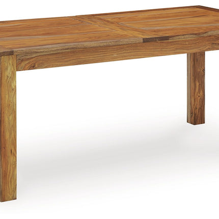 Dressonni - Brown - Rectangular Dining Room Butterfly Extension Table Signature Design by Ashley® 