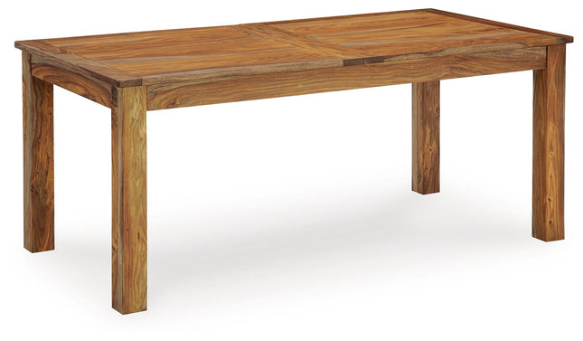 Dressonni - Brown - Rectangular Dining Room Butterfly Extension Table Signature Design by Ashley® 