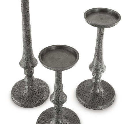 Eravell - Pewter Finish - Candle Holder Set (Set of 3) Signature Design by Ashley® 