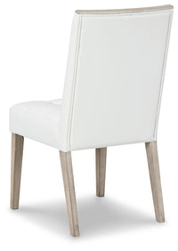 Thumbnail for Wendora - Bisque / White - Dining Uph Side Chair (Set of 2) - Tony's Home Furnishings