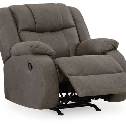 First Base - Gunmetal - Rocker Recliner Signature Design by Ashley® 