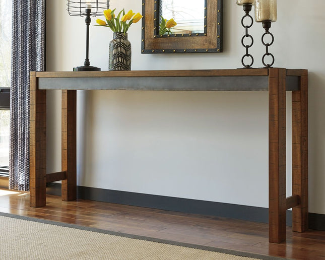 Torjin - Dark Brown - Long Counter Table Signature Design by Ashley® 