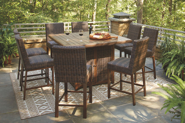 Paradise Trail - Outdoor Fire Pit Table Set Signature Design by Ashley® 