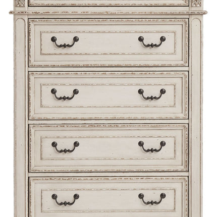 Realyn - White / Brown / Beige - Five Drawer Chest Ashley Furniture 