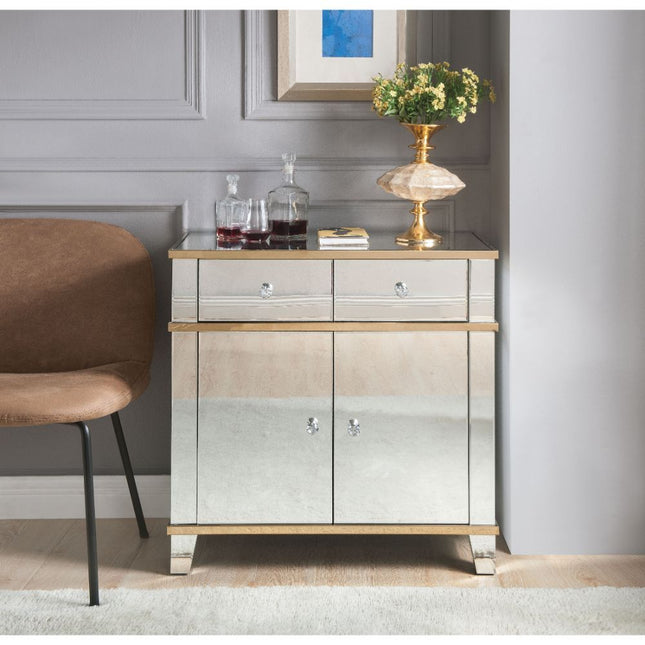 Osma - Accent Table - Mirrored & Gold ACME 