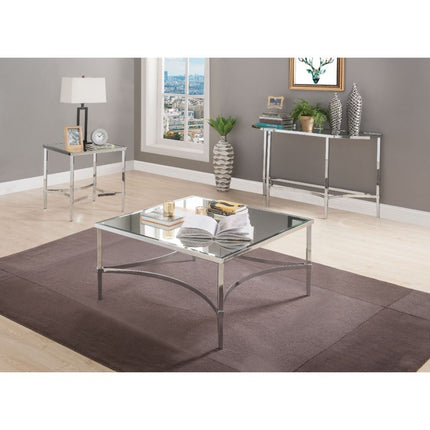 Petunia - Coffee Table - Chrome & Mirror ACME 