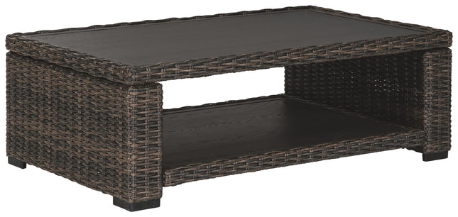 Grasson - Brown - Rectangular Cocktail Table Ashley Furniture 