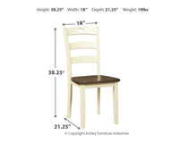Thumbnail for Woodanville - Cream / Brown - Dining Room Side Chair (Set of 2) - Tony's Home Furnishings