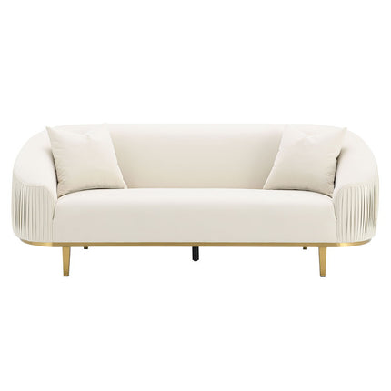 Martina - Sofa With 2 Pillows - Ivory Velvet ACME 