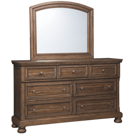 Flynnter - Dresser, Mirror Ashley Furniture 