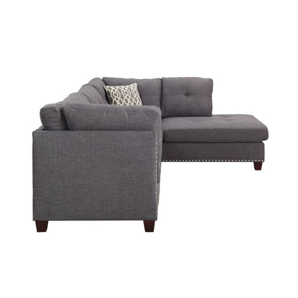 Laurissa - Sectional Sofa & Ottoman (2 Pillows) ACME 