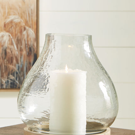 Adalisen - Clear / Brown - Candle Holder - Tony's Home Furnishings