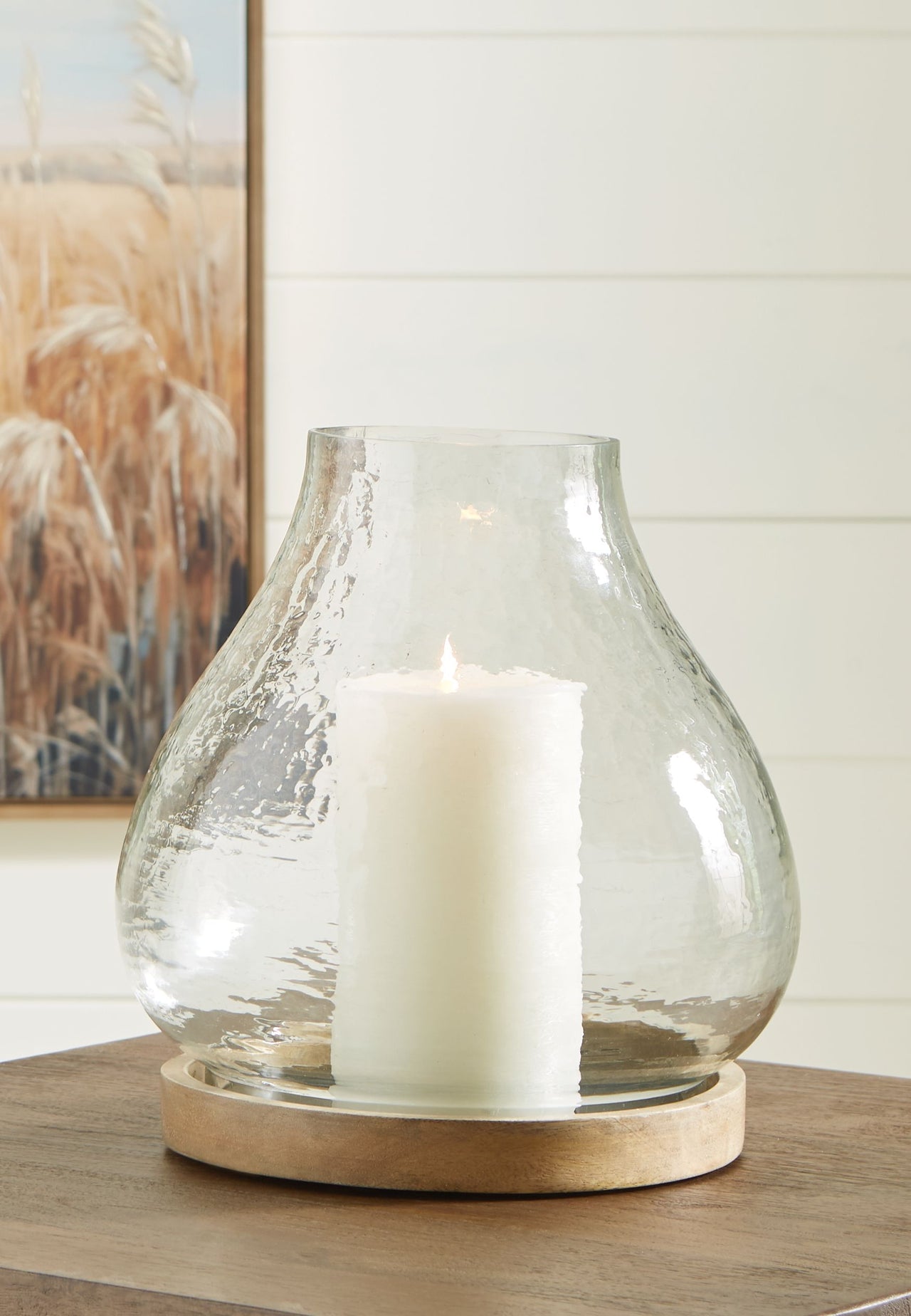 Adalisen - Clear / Brown - Candle Holder - Tony's Home Furnishings