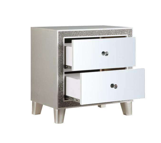 Sliverfluff - Nightstand - Mirrored & Champagne Finish ACME 