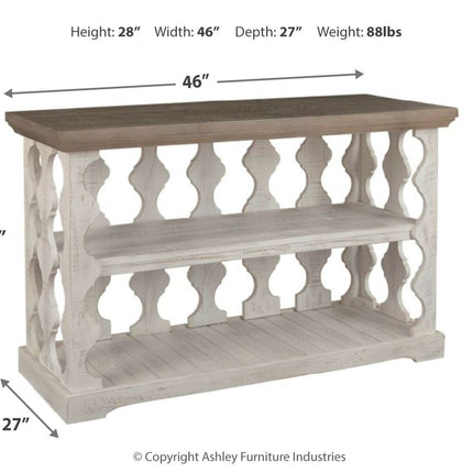 Havalance - Gray / White - Console Sofa Table Ashley Furniture 